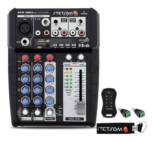 Mesa De Som Stetsom Stm1003 Bt Com Controle Longa Distancia