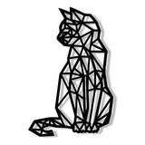 Cuadros Geométricos Decorativos 3d Personalizados. Gato