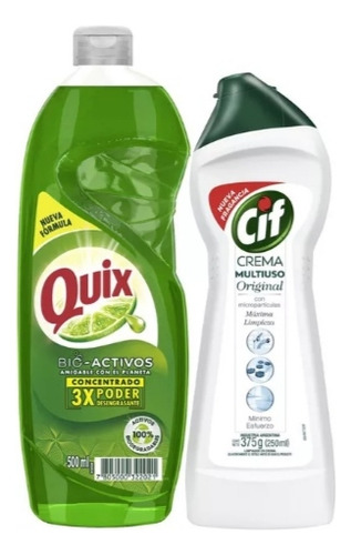 Pack X 4 Unidades Cif + Quix 750 Ml