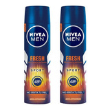 Nivea Desodorante En Spray Fresh Sport X 2 De 150 Ml