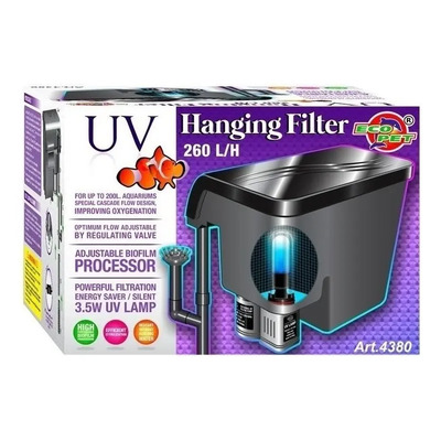 Filtro Cascada Lampara Uv Pecera Acuario 200 L 260 L\u002Fh 4380 | Envío gratis