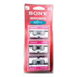 3 Microcassette Sony 60min