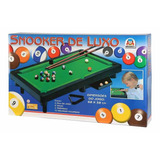 Jogo De Bilhar Snooker Luxo Sinuca Criança - Braskit 430a