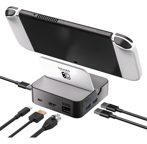 Base De Tv Hdmi Dock Para Acessórios Nintendo Switch