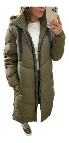 Campera Larga Tapado Maxi Puffer  Mujer The Big Shop