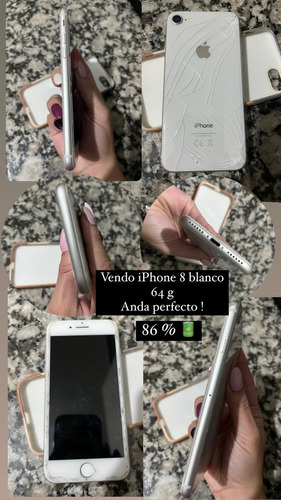 Vendo iPhone 8 Blanco 64gb 