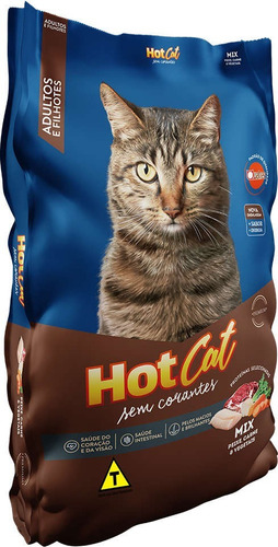 Ração Hotcat Gatos Filhotes E Adultos - Peixe /veg 10kg