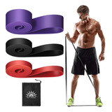 Kit 3 Super Band Elástico Extensor Exercício Profissional