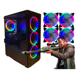 Gabinete Gamer Atx Rgb Vidro Temperado 4mm C/ 4 Cooler Fans