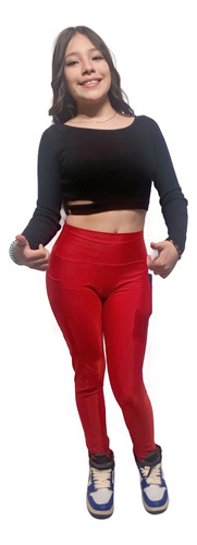 Leggins Mallas Mujer Deportivos Lycra Con Bolsa Celular 