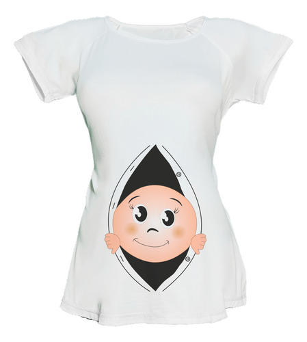 Blusa Especial Maternidad Embarazo Bebe Asoma Botones Camisa