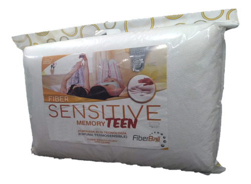 Almohada Fiberball Sensitive Teen Viscoelastica