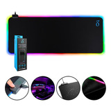 Mousepad Gamer G Antiderrapante Borda Leds Coloridos Rgb Usb