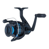 Carrete Penn Pesca Spinning Wrath - Wrth6000c Color Negro Lado De La Manija Derecho/izquierdo