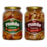 Kit Pinhão Em Conserva Cozido Tradicional Temperado 600g 2un