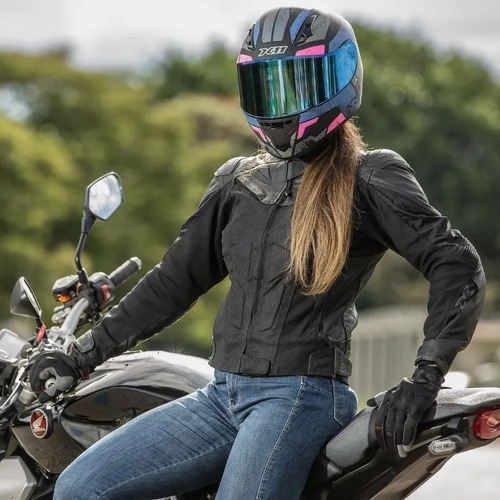 Jaqueta Feminina X11 Next Gen Couro Impermeavel Motociclista