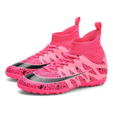 Botas De Futbol Hombre/nino Tachones Rapido Multi-tacos Pink