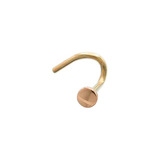 Piercing Nariz Nostril Oro Rosa 18k Tapita Copawa Joyas®