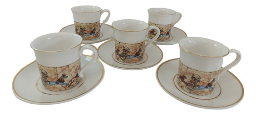 Tazas De Café Hartford Antiguo X(5 Duos)