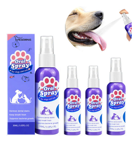 Spray Antisarro Power Clean Para Perros Y Gatos, 4 Unidades