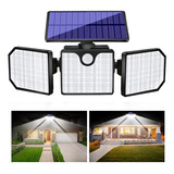 Luzes Solares 3 Cabeças, Luzes Solares Led Grande Ângu -