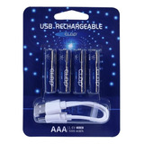 Baterías Recargables Aaa De Zinc Usb