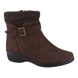 Botin Chalada Mujer Confort-4 Café Casual