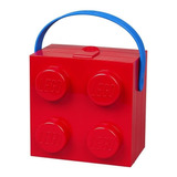 Lego Lonchera Con Asas Niño Lunch Box Almuerzo Alimentos Color Rojo