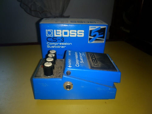 Pedal De Efecto Boss Compression Sustainer Cs-3  Azul