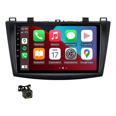 Estéreo Generic Carplay Wireless Mazda 3 2006-2012 Negro