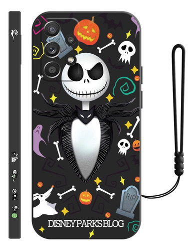 Funda De Silicona Para Samsung De Jack Skellington + Correas