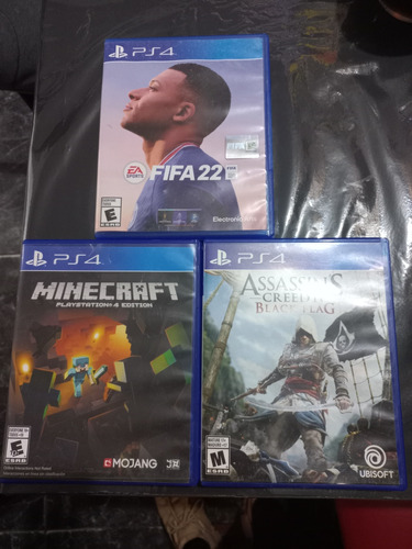 Juegos De Ps4 Minecraf, Assassins, Fifa22