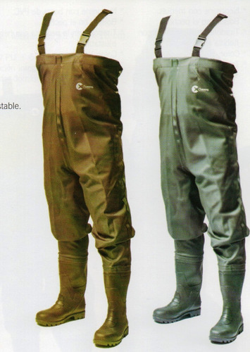 Waders Premiun De Pvc Reforzados Con Botas Talles Especiales