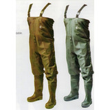 Waders Premiun De Pvc Reforzados Con Botas Talles Especiales