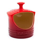 Porta Sal De Cerâmica - Oficial Le Creuset - Vermelho