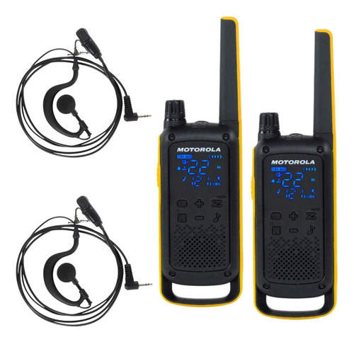 8 Radio Motorola T470br Uhf Walk Talk Com Fone Resistente P1