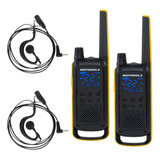 Kit 14 Radio Comunicador Motorola T470br Walk Tok + Fones P1