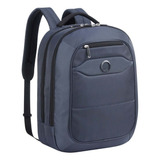 Mochila Portanotebook 15,6 Delsey Easy Trip 2 Compartimentos Color Negro