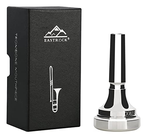 Boquilla Trombón Eastrock 4al Plata, Regalo Para