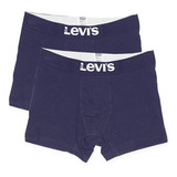 Boxer Levi\'s Hombre Boxer Brief- 2 Pack (largo) Navy