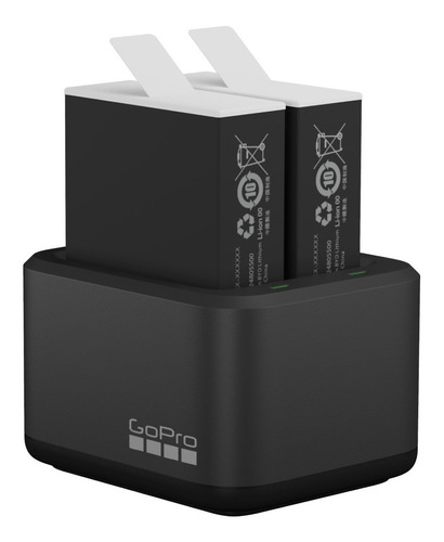 Gopro Cargador Doble + Bateria Para Hero 11 Black 10 Y 9 