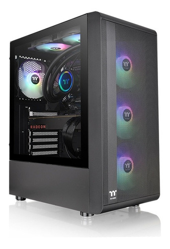 Gabinete Thermaltake S200 Tg Black Argb Cooler X3 Gaming Pc