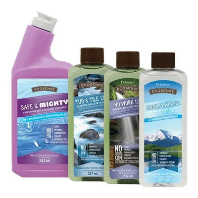 Ecosense - Limpiadores Baño, Lavabo Y Regadera Biodegradable | Envío gratis