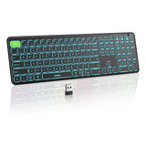 Seenda Teclado Bluetooth Retroiluminado (usb + Dual Bt), Tec