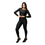 Jaqueta Fitness Feminina Com Ziper Brilho Gloss Corta Vento