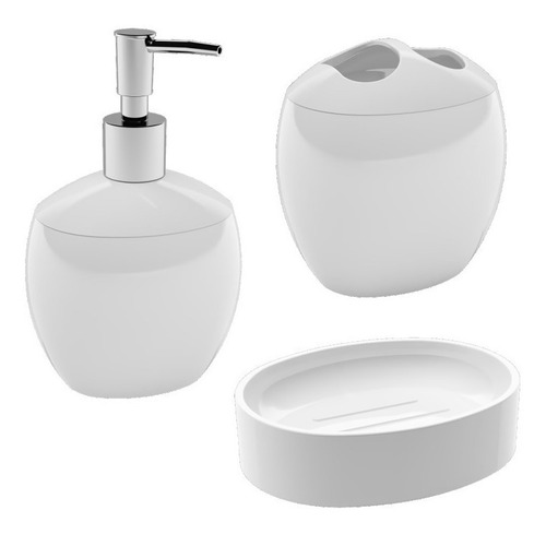 Set De Baño 3 Pzas Plastico Pettish Online