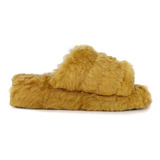 Pantuflas De Mujer Peluche Peludas Chinelas Confort Citadina