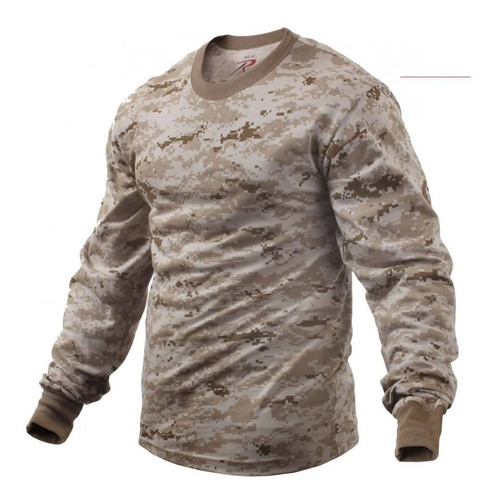 Camiseta Rothco Manga Larga Camuflada