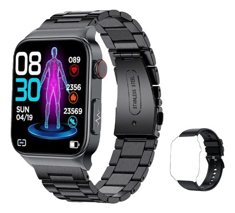 Diabetes Glucosa Test No Invasivo Smart Watch Ecg + Ppg New