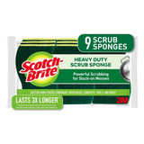 Scotch-brite Heavy Duty Scrub Sponges, 9 Scrub Sponges,